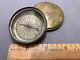 BEAUTIFUL CIVIL WAR OR EARLIER NEGELEIN DOMED BRASS COMPASS EXC withGREAT PATINA