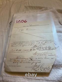 1006 Thibodeaux Louisiana CIVIL War Stables Shovel Requisition Sgn Col S B Jones