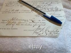 1006 Thibodeaux Louisiana CIVIL War Stables Shovel Requisition Sgn Col S B Jones