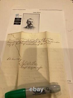 100 Civil War Letter Sale of Army Surplus 1865 Chief Quartermaster JGC Lee Capt