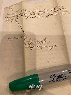 100 Civil War Letter Sale of Army Surplus 1865 Chief Quartermaster JGC Lee Capt