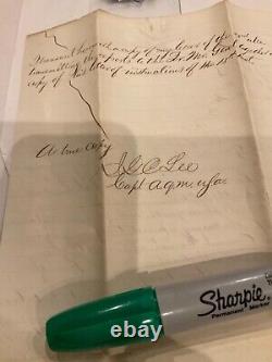 100 Civil War Letter Sale of Army Surplus 1865 Chief Quartermaster JGC Lee Capt