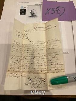 100 Civil War Letter Sale of Army Surplus 1865 Chief Quartermaster JGC Lee Capt