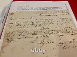 1021 RHODE ISLAND CIVIL WAR 10th RIV PROVIDENCE SOLDIERS PAY STUDENT @ BROWN UN