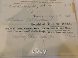 104 Civil War Era Providence Rhode Island Armory. Tool Co 3 Invoices Note Logos