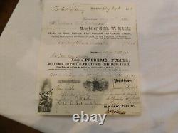 104 Civil War Era Providence Rhode Island Armory. Tool Co 3 Invoices Note Logos