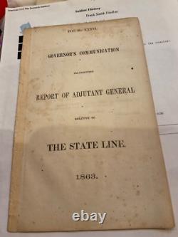 1174 Csa Virginia State Line Document 1863 Rooney Lee # 36 Gov. John Letcher