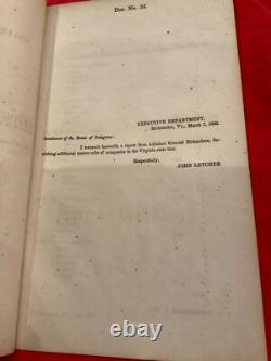 1174 Csa Virginia State Line Document 1863 Rooney Lee # 36 Gov. John Letcher