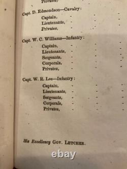 1174 Csa Virginia State Line Document 1863 Rooney Lee # 36 Gov. John Letcher