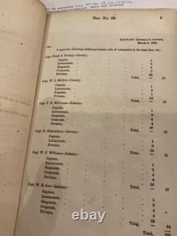1174 Csa Virginia State Line Document 1863 Rooney Lee # 36 Gov. John Letcher