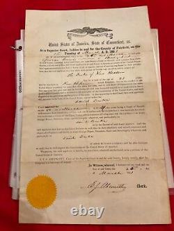 1239 CIVIL WAR CONN 6th VOL INFY 1861 CITIZENSHIP GEORGE LEWIS CERTIFICATE