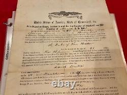1239 CIVIL WAR CONN 6th VOL INFY 1861 CITIZENSHIP GEORGE LEWIS CERTIFICATE