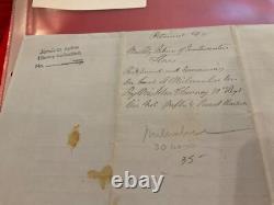1244 CIVIL WAR WISCONSIN ARMY SUPPLIES MILWAUKEE 1864 SGD MAJOR J CLOWNEY Sioux