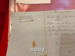 1244 CIVIL WAR WISCONSIN ARMY SUPPLIES MILWAUKEE 1864 SGD MAJOR J CLOWNEY Sioux