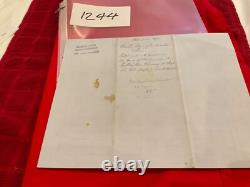 1244 CIVIL WAR WISCONSIN ARMY SUPPLIES MILWAUKEE 1864 SGD MAJOR J CLOWNEY Sioux