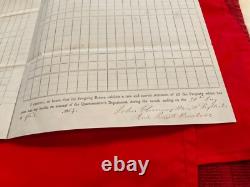 1244 CIVIL WAR WISCONSIN ARMY SUPPLIES MILWAUKEE 1864 SGD MAJOR J CLOWNEY Sioux