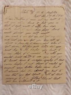 12th NC INFANTRY CONFEDERATE CIVIL WAR LETTER Sept. 17, 1861