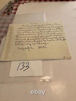 133 Civil War CSA General JG Martin Initialed US Army Memo & Notation 1856 Nice