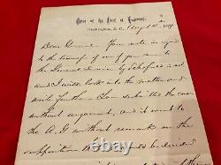 1367 CIVIL War Gen Horatio Wright 1879 Letter Willets Point To Ge Hs Abbot
