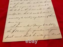 1367 CIVIL War Gen Horatio Wright 1879 Letter Willets Point To Ge Hs Abbot