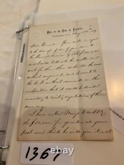 1367 CIVIL War Gen Horatio Wright 1879 Letter Willets Point To Ge Hs Abbot