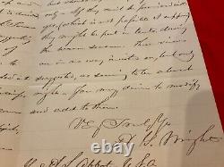 1367 CIVIL War Gen Horatio Wright 1879 Letter Willets Point To Ge Hs Abbot