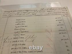 1402 CIVIL War Rations New Orleans La 29 Barrels Of Whiskey & Burbon 1864