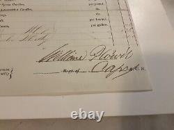 1402 CIVIL War Rations New Orleans La 29 Barrels Of Whiskey & Burbon 1864