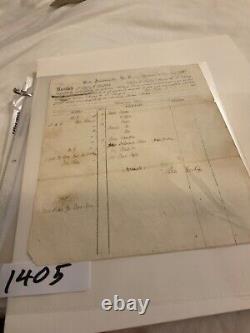 1405 Kansas Frontier Fort Leavenworth 1860 Us Army Supply Receipt To Ft Riley