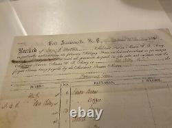 1405 Kansas Frontier Fort Leavenworth 1860 Us Army Supply Receipt To Ft Riley