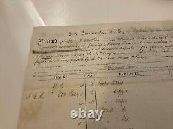 1405 Kansas Frontier Fort Leavenworth 1860 Us Army Supply Receipt To Ft Riley