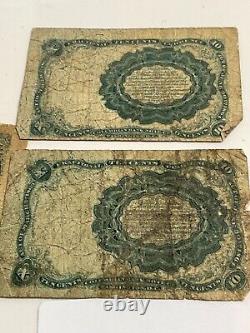 144 CIVIL WAR FRACTIONAL MONEY SHINPLASTERS GROUP OF 4 Note Denominations