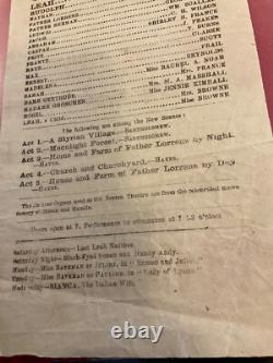 1484 CIVIL War Theater Group Of 3 Broadsides 1866 Boston Theatre Several Plays