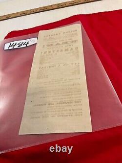 1484 CIVIL War Theater Group Of 3 Broadsides 1866 Boston Theatre Several Plays