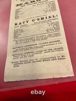 1484 CIVIL War Theater Group Of 3 Broadsides 1866 Boston Theatre Several Plays
