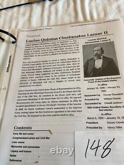 148 SLAVERY SPEECH CIVIL WAR MISSISSIPPI L C LAMAR 1860 IMPRINT 8 Pages sm bio