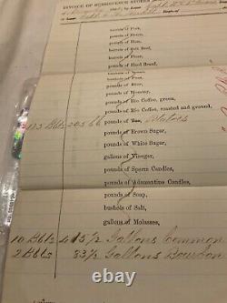 14 CIVIL War Us Officers Rations Burbon! Common Whiskey! Potatoes War Is Hell