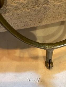 1511civil War Era Spurs Brand Illegible Marking Rowels Remove Light Brass