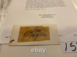 1573 CIVIL War Union Brigadier General James Cooper Signature Shenandoah Camp