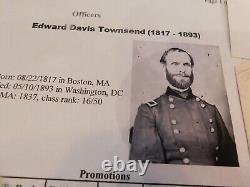 170 Civil War GO Assigns Field Commander & Bypasses Seniority 1862 Townsend Bio