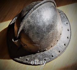 17th century English Civil War era pikeman's helmet circa 1640/50