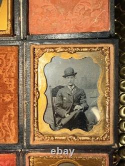 1800's Ambrotype 1/9 Plate 4 In Total