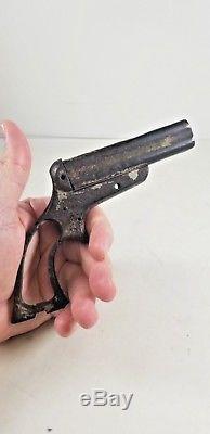 1800's Sharps and Hankins Pepperbox 4 Shot Pistol Frame Model 3B Civil War Relic