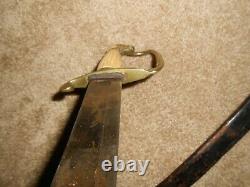 1812 US Eagle Head Officer Sword With Scabbard, Pre Civil War