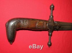 1830 1850 Dog Head / Pistol Pommel Pre Civil War Militia Sword