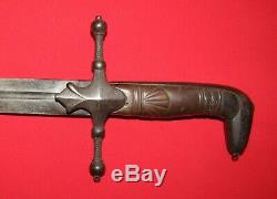 1830 1850 Dog Head / Pistol Pommel Pre Civil War Militia Sword