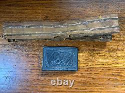 1850s-60s Civil War US Eagle Militia buckle plate withoriginal bullion belt