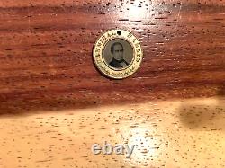 1860 LINCOLN/HAMLIN Presidential Ferrotype Badge LINCOLN'S 1ST ELECT! RARE