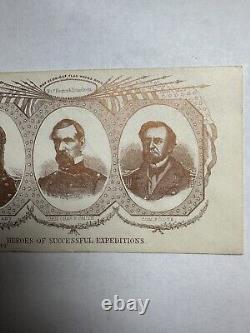 1860's GENERAL GRANT SMITH FOOTE UNION PATRIOTIC COVER! CIVIL WAR Magnus NY