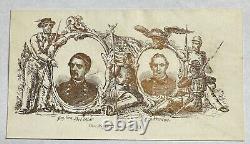 1860's GENERAL McCLELLAN & PRENTISS PATRIOTIC COVER CIVIL WAR Magnus New York